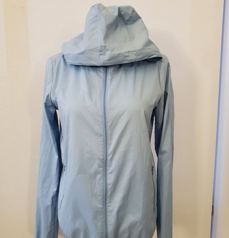 UNIQLO rain jacket light blue